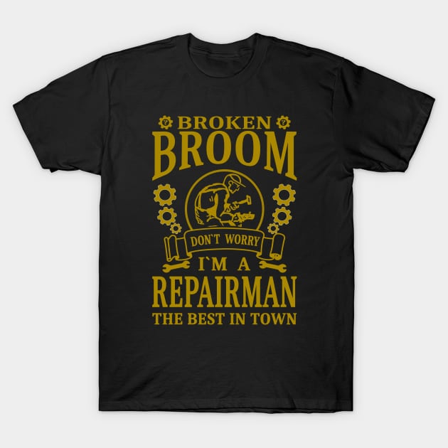 Broken Broom? Don`t worry T-Shirt by FlyingWhale369